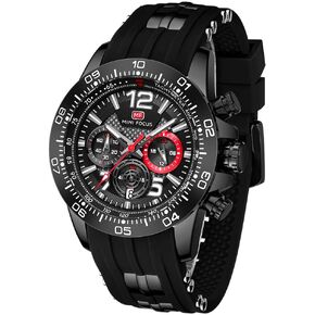 AIMES Watch for Men Sport Military Waterproof Chronograph Mens Watches Analog Quartz Big Face Classic Stylish Fashion Casual Designer Business Work Wrist Watch Elegant Gift for Men