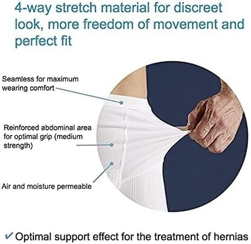 Regular Male Boxer Low for Medium Ostomy and Hernia Support (Black, L) | Seamless Ostomy & Hernia Briefs for Men | Comfortable Ostomy & Hernia Support Underwear | Colostomy Support Garment in Saudi Arabia