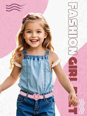 4 Pack Children's Leather Belt Girl Belt Size 6-12 Girl Dress Pants Jeans in Saudi Arabia