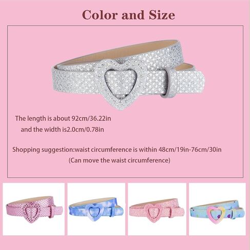 4 Pack Children's Leather Belt Girl Belt Size 6-12 Girl Dress Pants Jeans in Saudi Arabia