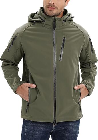 TACVASEN Men's Special Ops Military Jacket Water Resistant Windproof Tactical Winter Zip Up Rain Coat Hunting Outdoors in Saudi Arabia