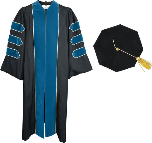 ثوب التخرج من GradPlaza للدكتوراه وجانب الدكتوراه Tam 8 مع أنابيب ذهبية للجامعة in Saudi Arabia