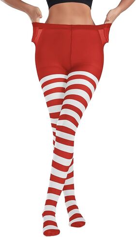 American Trends Striped Tights for Women Witch Tights Halloween Costume Stretchy Tights Pantyhose Stockings for Cosplay in Saudi Arabia