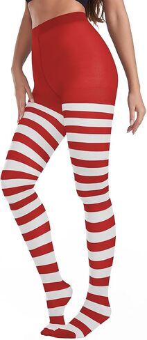 American Trends Striped Tights for Women Witch Tights Halloween Costume Stretchy Tights Pantyhose Stockings for Cosplay in Saudi Arabia