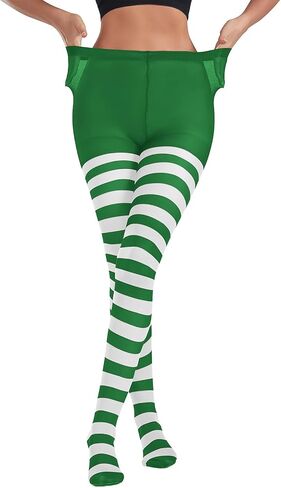 American Trends Striped Tights for Women Witch Tights Halloween Costume Stretchy Tights Pantyhose Stockings for Cosplay in Saudi Arabia