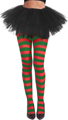 American Trends Striped Tights for Women Witch Tights Halloween Costume Stretchy Tights Pantyhose Stockings for Cosplay in Saudi Arabia