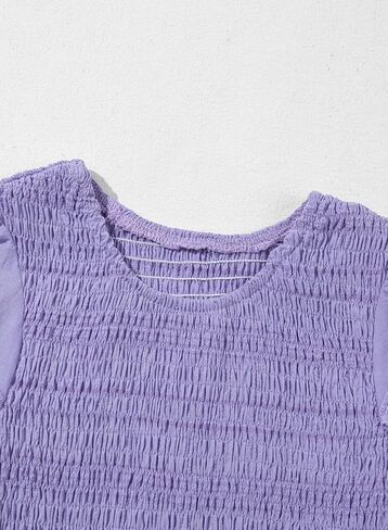 blibean Girls Embroidery Short Sleeve Textured Dresses Size 6-15 Years in Saudi Arabia