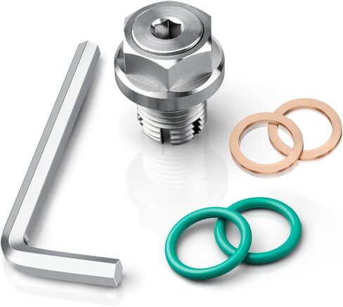 M14.1-1.5 x 15mm Oversize Piggyback Oil Drain Plug, Stainless Steel Self Tapping Oil Pan Thread Repair Kit in Saudi Arabia
