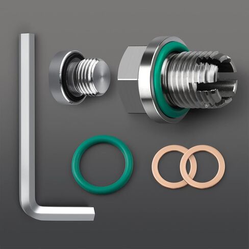 M14.1-1.5 x 15mm Oversize Piggyback Oil Drain Plug, Stainless Steel Self Tapping Oil Pan Thread Repair Kit in Saudi Arabia