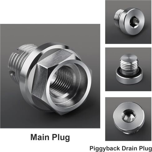 M14.1-1.5 x 15mm Oversize Piggyback Oil Drain Plug, Stainless Steel Self Tapping Oil Pan Thread Repair Kit in Saudi Arabia