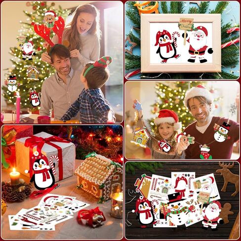 JULBEAR Halloween Craft Kits for Kids, 26 PCS Halloween Party Favors Make Your Own Monster DIY Paper Crafts Stickers for Halloween Party Games Activities in Kuwait