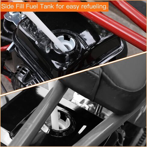 FVRITO Gas Fuel Tank with Stainsless Cap for Hemi Predator 212cc 196cc 5.5hp 6.5hp Coleman CT200u CT200u-ex BT200x KT196 Massimo Baja Warrior MB200 GX160 GX200 Mini Bike Go Kart Small Engine Parts in Kuwait