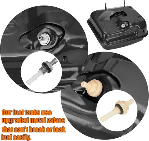 FVRITO Gas Fuel Tank with Stainsless Cap for Hemi Predator 212cc 196cc 5.5hp 6.5hp Coleman CT200u CT200u-ex BT200x KT196 Massimo Baja Warrior MB200 GX160 GX200 Mini Bike Go Kart Small Engine Parts in Kuwait