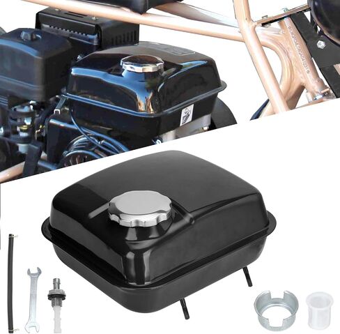 FVRITO Gas Fuel Tank with Stainsless Cap for Hemi Predator 212cc 196cc 5.5hp 6.5hp Coleman CT200u CT200u-ex BT200x KT196 Massimo Baja Warrior MB200 GX160 GX200 Mini Bike Go Kart Small Engine Parts in Kuwait
