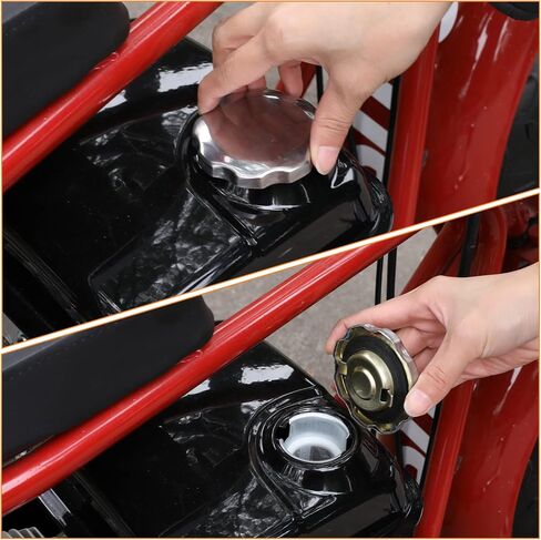 FVRITO Gas Fuel Tank with Stainsless Cap for Hemi Predator 212cc 196cc 5.5hp 6.5hp Coleman CT200u CT200u-ex BT200x KT196 Massimo Baja Warrior MB200 GX160 GX200 Mini Bike Go Kart Small Engine Parts in Kuwait