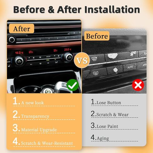 12PCS A/C and Heater Climate Control Button Repair Kit Fit for BMW 5/6/7/X5/X6 Series F07 F10/F06 F12 F13/F01 F02 520 528 530 535 550 640 650 750 61319313923(Only for 12 Button AC Panel) in Saudi Arabia