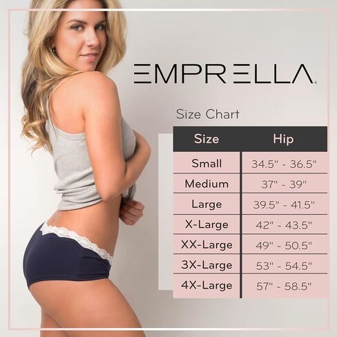 Emprella Cotton Underwear for Women, Seamless Women's Underwear Pack, Cheeky Hipster Panties in Saudi Arabia