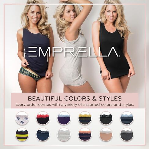Emprella Cotton Underwear for Women, Seamless Women's Underwear Pack, Cheeky Hipster Panties in Saudi Arabia