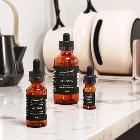 Diffuser Oil No. 5005 - Perfume Dupe Inspired by TF's Oud Wood Perfume Oil - AirScent Essential Oil Blend - 10 mL, 0.34 fl oz Fragrance Oil Dropper Bottle for Aromatherapy Diﬀusers and Humidifiers in Saudi Arabia