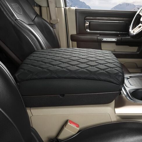 GIANT PANDA Center Console Cover Armrest Cover Cushion Fits Dodge RAM 1500 2500 3500 2009 2010 2011 2012 2013 2014 2015 2016 2017 2018, Scratch Resistant and Waterproof, Black in Saudi Arabia