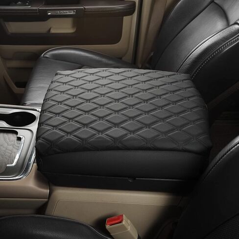 GIANT PANDA Center Console Cover Armrest Cover Cushion Fits Dodge RAM 1500 2500 3500 2009 2010 2011 2012 2013 2014 2015 2016 2017 2018, Scratch Resistant and Waterproof, Black in Saudi Arabia