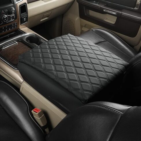 GIANT PANDA Center Console Cover Armrest Cover Cushion Fits Dodge RAM 1500 2500 3500 2009 2010 2011 2012 2013 2014 2015 2016 2017 2018, Scratch Resistant and Waterproof, Black in Saudi Arabia