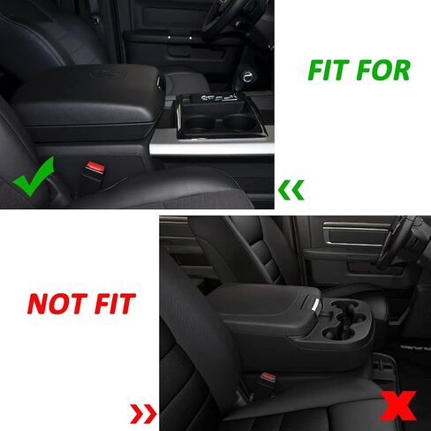GIANT PANDA Center Console Cover Armrest Cover Cushion Fits Dodge RAM 1500 2500 3500 2009 2010 2011 2012 2013 2014 2015 2016 2017 2018, Scratch Resistant and Waterproof, Black in Saudi Arabia