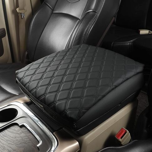 GIANT PANDA Center Console Cover Armrest Cover Cushion Fits Dodge RAM 1500 2500 3500 2009 2010 2011 2012 2013 2014 2015 2016 2017 2018, Scratch Resistant and Waterproof, Black in Saudi Arabia