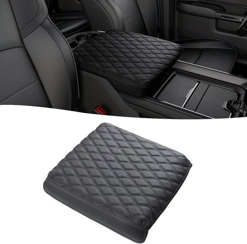 GIANT PANDA Center Console Cover Armrest Cover Cushion Fits Dodge RAM 1500 2500 3500 2009 2010 2011 2012 2013 2014 2015 2016 2017 2018, Scratch Resistant and Waterproof, Black in Saudi Arabia