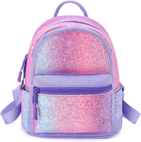 mibasies Mini Backpack for Girls Kids Rainbow Purse Dance Bag for Girls Gifts age 2 3 4 5 6 7 8 yrs in Saudi Arabia