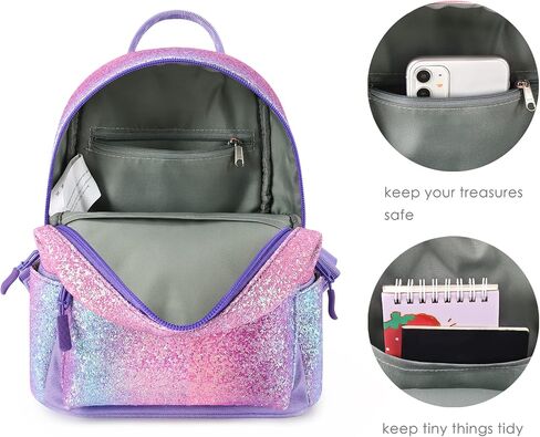 mibasies Mini Backpack for Girls Kids Rainbow Purse Dance Bag for Girls Gifts age 2 3 4 5 6 7 8 yrs in Saudi Arabia