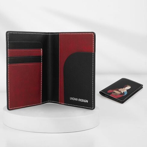 Lychii Passport Holder, Minimalist Aesthetic Design Passport Covers, Ultra Slim PU Leather Passport Travel Wallet Document Organizer for Women/Men in Kuwait