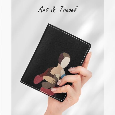 Lychii Passport Holder, Minimalist Aesthetic Design Passport Covers, Ultra Slim PU Leather Passport Travel Wallet Document Organizer for Women/Men in Kuwait