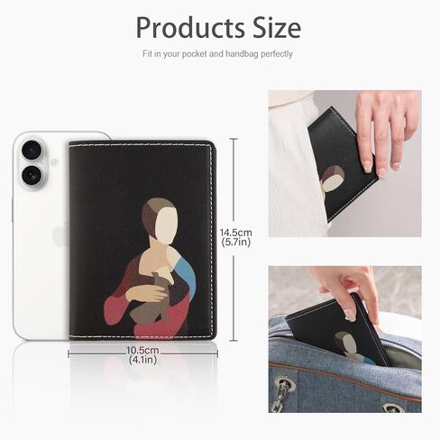 Lychii Passport Holder, Minimalist Aesthetic Design Passport Covers, Ultra Slim PU Leather Passport Travel Wallet Document Organizer for Women/Men in Kuwait