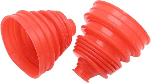 2Pcs 5 Inch 125-130 mm Silicone CV Joint Boot Kit, Height Constant Velocity Joint Boots Set, Universal Automotive CV Boots with Stainless Steel Clamps (Red) in Saudi Arabia
