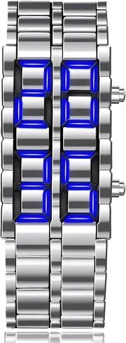 Fashion Full Metal Digital Lava Wrist Watch Men LED Display Watches Gifts for Male Famale Sport Creative Watch in Kuwait