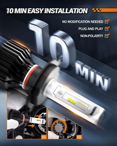 SEALIGHT H B3 Light Bulbs 6500K White, 28000LM 700% Super Bright 90 05 Fog Lights, Real 1:1 Mini Size with Fan, Non-polarity, No Adapter Required, Canbus ready, IP68, Pack of 2 in Saudi Arabia