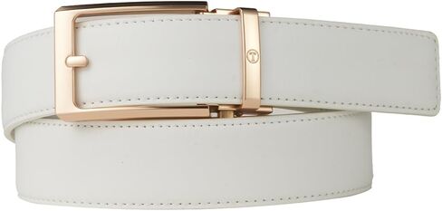 Ratchet Belts for Men, Leather Dress Belt, Adjustable Comfort Click Buckle in Kuwait