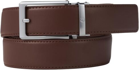 Ratchet Belts for Men, Leather Dress Belt, Adjustable Comfort Click Buckle in Kuwait