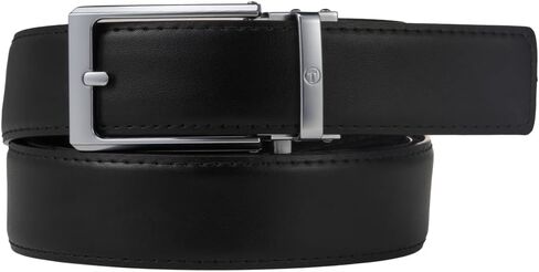 Ratchet Belts for Men, Leather Dress Belt, Adjustable Comfort Click Buckle in Kuwait