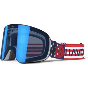 Havoc Racing Magnetic Frameless Goggles - For Motocross, Dirt Biking, Snowboarding, ATV, & UTV - UV Blocking Anti-Fog Goggles in Kuwait