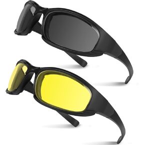 Motorcycle Goggles 2PCS Motorcycle Riding Glasses Riding Goggles Motorcycle Sunglasses UV Protection Dustproof