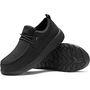 NINGO Steel Toe Shoes for Men, Women Work Shoes, Indestructible Slip on Safety Shoes, Comfortable Lightweight Steel Toe Sneakers Loafers, Oil & Slip Resistant Construction with EH Protection