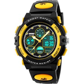 eYotto Kids Sports Watch Waterproof Boys Multi-Function Analog Digital Wristwatch LED Alarm Stopwatch
