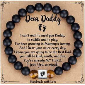 TONY & SANDY First Time Dad Gifts, New Father to be Gifts, New Dad Gifts for Men, Dad to be Bracelet Birthday Christmas Gifts for New Dad Daddy to Be Stocking Stuffers