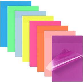 Yinder 4 x 6 Inch Transparent Sticky Notes Translucent Sticky Notes Waterproof Clear Self Memo Pad See Through Bible Journaling Accessories Office School Supplies, 8 Pack 240 Sheets(Pastel)