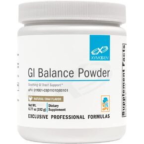 XYMOGEN GI Balance Powder - Soothing GI Tract Support with Marshmallow Root, Licorice, Quercetin, Zinc L-Carnosine, Aloe, Gastric Mucin - Supports Gut Health + Healthy Bowel Function - Chai (6.77 oz)