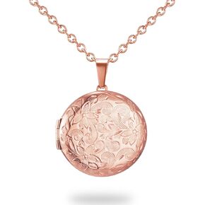 PHOCKSIN Heart Locket Necklace for Girls Silver Lockets for Women Photo Locket that Holds Pictures Birthday Presents Christmas Gifts for Women Girls