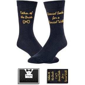 HAPPYPOP Father of The Bride Gifts, Gifts for Father in Law, Father of The Bride Socks Special Socks for a Special Walk