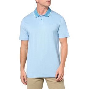BOSS Men's Square Patch Logo Oxford Polo Shirt